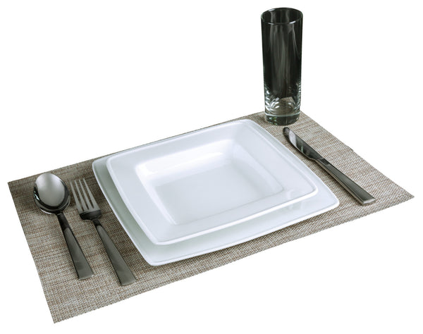 talerz głęboki Jazz; 310ml, 21.5x21.5x3.5 cm (DxSxW); biały; kwadrat; 4 sztuka / opakowanie