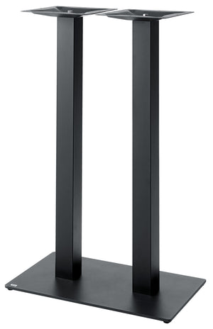 podstawa podwójna Fino prostokątna; 70x40x108 cm (SxDxW); czarny; prostokątny