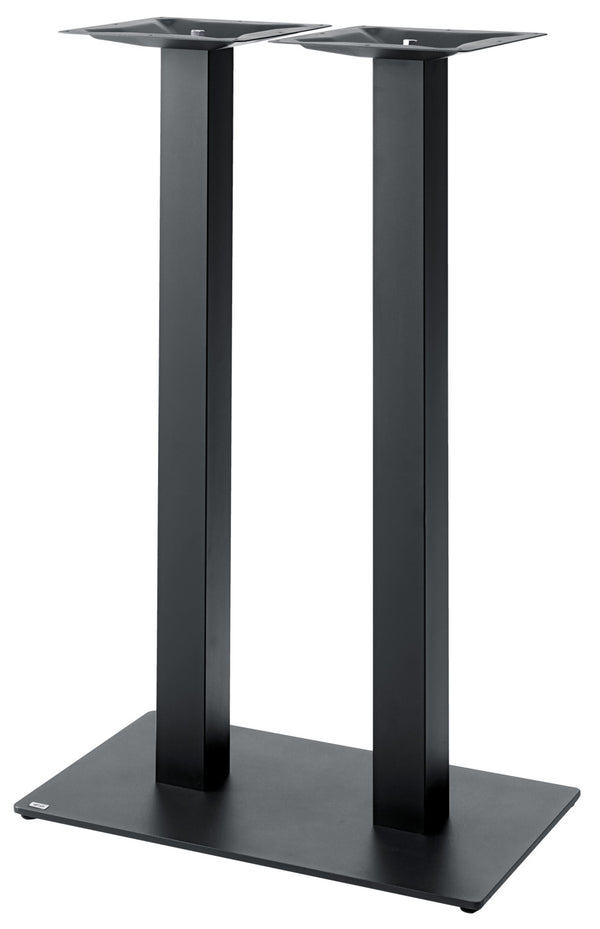 podstawa podwójna Fino prostokątna; 70x40x108 cm (SxDxW); czarny; prostokątny