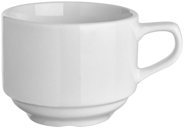 filiżanka do kawy Straßburg; 190ml, 7.7x5.5 cm (ØxW); biały; okrągły; 6 sztuka / opakowanie