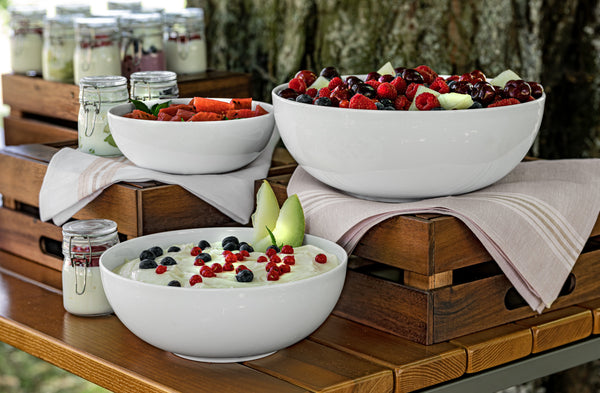 miska Jalon; 1500ml, 20x7.5 cm (ØxW); biały; 4 sztuka / opakowanie