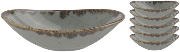 miseczka Sidina owalna; 75ml, 11x7x2.7 cm (DxSxW); szary; owalny; 6 sztuka / opakowanie