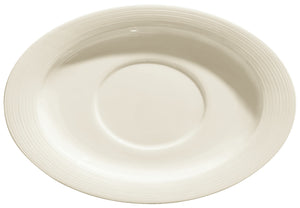 spodek do sosjerki Skyline; 23.5x16 cm (DxS); biel kremowa; owalny; 4 sztuka / opakowanie