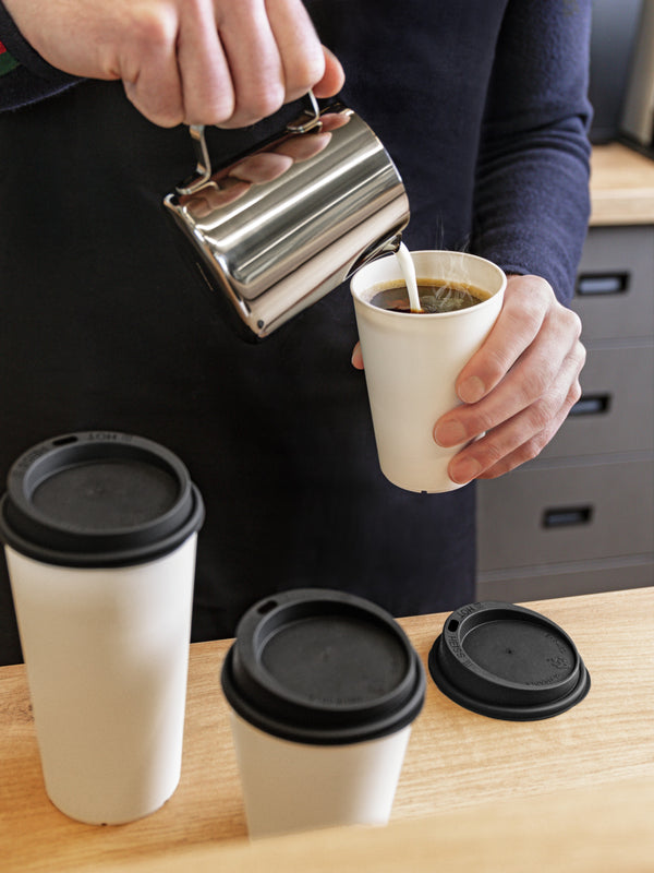 kubek wielokrotnego użytku Clair z pokrywą; 400ml