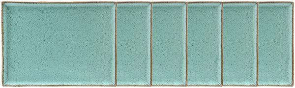 półmisek Sidina prostokątny; 27x21x2 cm (DxSxW); turkusowy; prostokątny; 6 sztuka / opakowanie