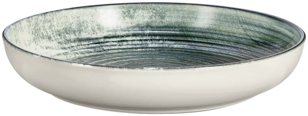 talerz głęboki Etana; 700ml, 22x4 cm (ØxW); biały/antracyt; okrągły; 6 sztuka / opakowanie