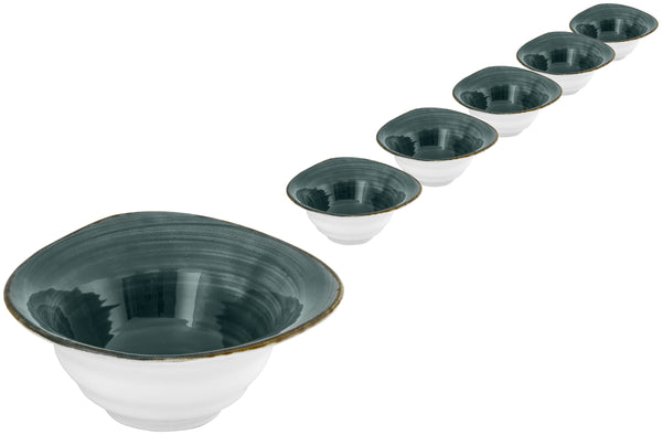 miska Nebro organiczna; 480ml, 17x6.5 cm (ØxW); niebieski; 6 sztuka / opakowanie