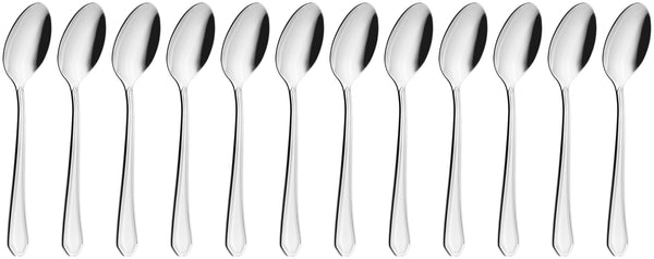 łyżka do kawy Tunis; 14.2 cm (D); srebro, Griff srebro; 12 sztuka / opakowanie