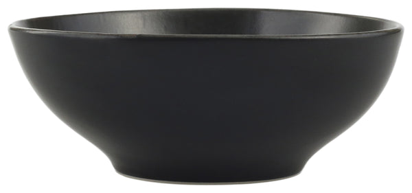 miska Ironstone; 420ml, 14x5.6 cm (ØxW); ciemny brąz/czarny; okrągły; 6 sztuka / opakowanie
