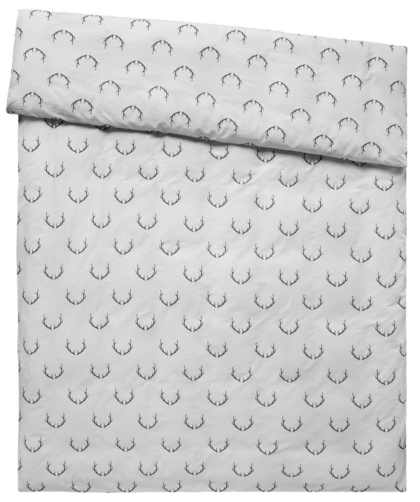 Bettbezug Enns; 155x220 cm (SxD); jasny szary/ciemny szary
