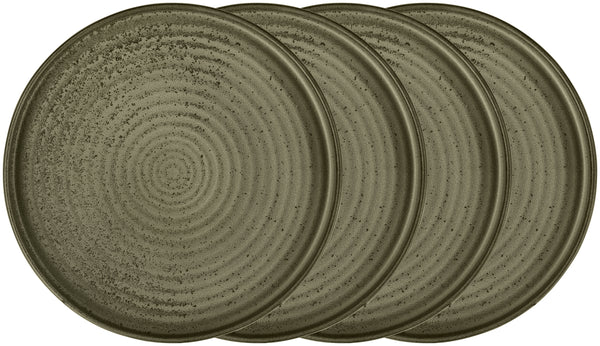 talerz z wysokim rantem Snug; 1250ml, 26x4.5 cm (ØxW); oliwka; okrągły; 4 sztuka / opakowanie