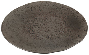 talerz płaski Ironstone; 30x2 cm (ØxW); ciemny brąz/czarny; okrągły; 6 sztuka / opakowanie