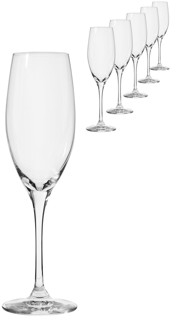 kieliszek do szampana Chateau bez znacznika pojemności; 250ml, 4.8x21.6 cm (ØxW); transparentny; 6 sztuka / opakowanie