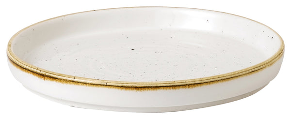 talerz okrągły Stonecast Barley White z podniesioną krawędzią; 15.7x2 cm (ØxW); biały/brązowy; okrągły; 6 sztuka / opakowanie