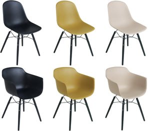 stelaż krzesła Emeo; 44x42x42 cm (SxGxW); czarny; 2 sztuka / opakowanie