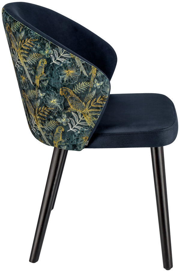 Stuhl Floral; 54x59x82 cm (SxGxW); niebieski