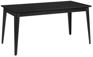 stół Acerios; 160x80x76 cm (DxSxW); Platte czarny, stelaż czarny; prostokątny