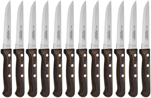 nóż do pizzy/steka Picanha; 23.5 cm (D); brązowy; 12 sztuka / opakowanie
