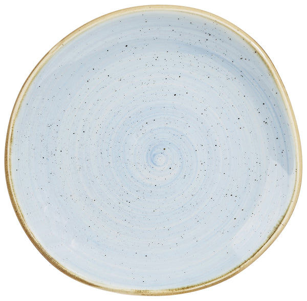 talerz Stonecast Duck Egg organiczny; 18.6 cm (S); jasny niebieski/brązowy; organiczny; 12 sztuka / opakowanie