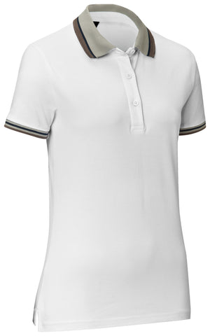 koszulka polo damska Cato Line; Kleidergröße XS; biały