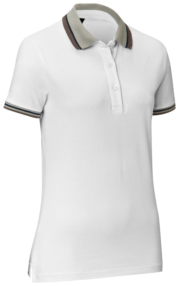 koszulka polo damska Cato Line; Kleidergröße XS; biały