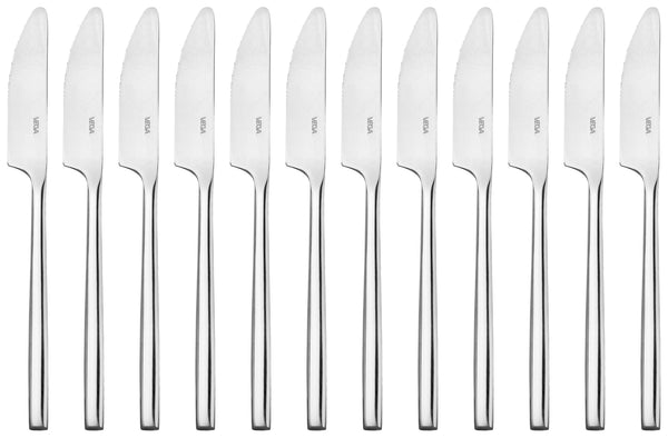 nóż stołowy London; 21.2 cm (D); srebro, Griff srebro; 12 sztuka / opakowanie