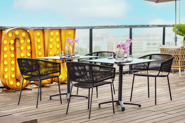 Stuhl Samo; 62x58x78 cm (SxGxW); siedzisko czarny, stelaż czarny; 2 sztuka / opakowanie