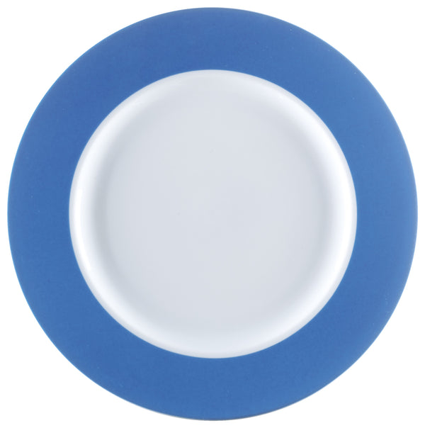 talerz płaski Multi-Color; 25.3x2.3 cm (ØxW); biały/niebieski; okrągły; 6 sztuka / opakowanie