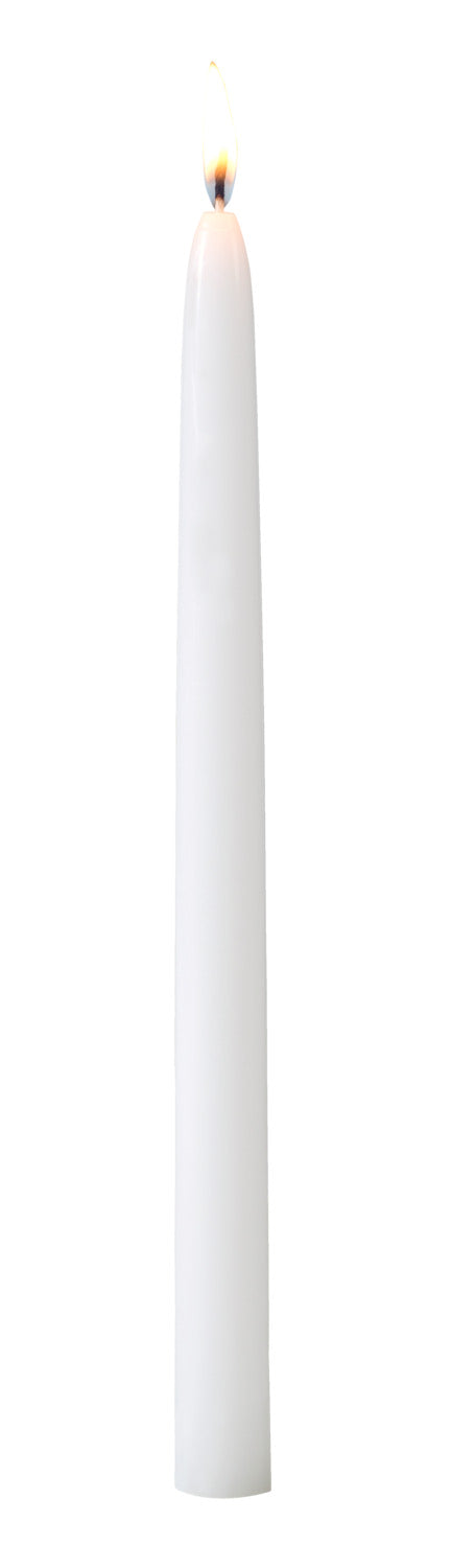 świeca stożkowa Chandel; 2.2x26 cm (ØxW); biały; 50 sztuka / opakowanie