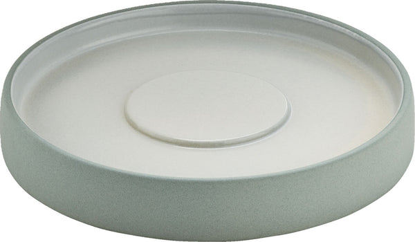 Teller/Untertasse 2in1; 16x2.6 cm (ØxW); szary/biały; 6 sztuka / opakowanie