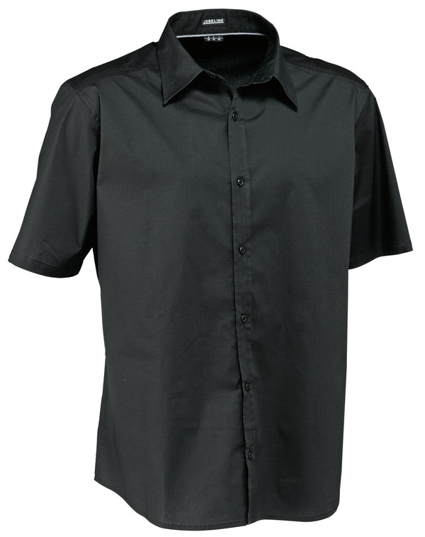 koszula męska Bruce krótki rękaw; Kleidergröße 37/38; czarny