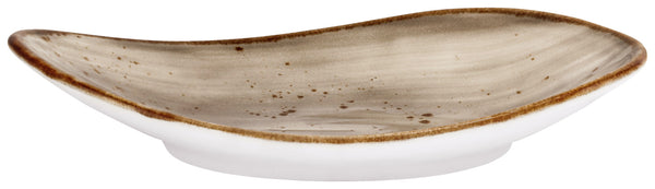 półmisek Nebro organiczny; 33x19x3.5 cm (DxSxW); szary; 3 sztuka / opakowanie