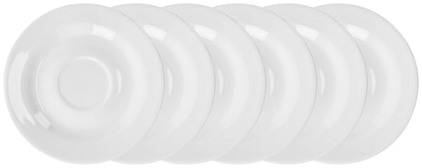 spodek do kubka / filiżanki do kawy Base; 15 cm (Ø); biały; okrągły; 6 sztuka / opakowanie