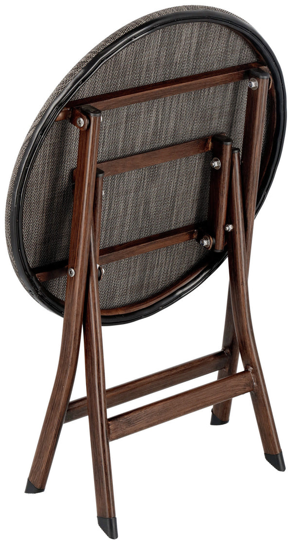 Beistelltisch Rimalia klappbar; 46x46 cm (ØxW); szary melanż/brązowy; okrągły