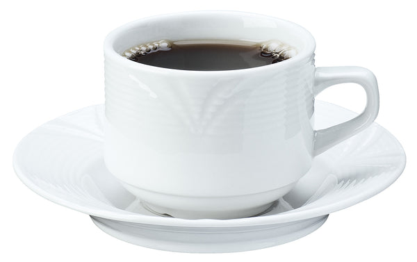 filiżanka do kawy Rena; 190ml, 7.9x6.2 cm (ØxW); biały; okrągły; 6 sztuka / opakowanie