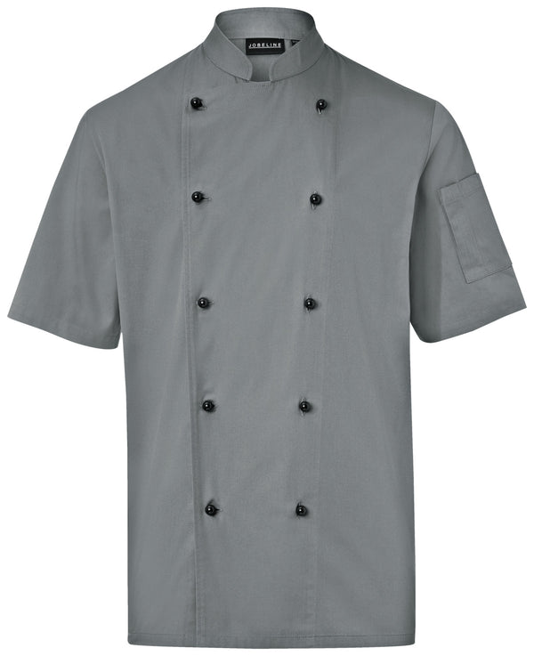 bluza kucharska męska Milan krótki rękaw; Kleidergröße 60; szary