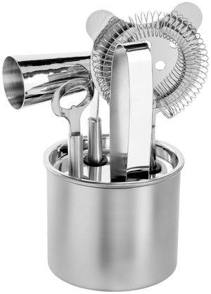 Bar-Tool-Set Idal 4-teilig; szary