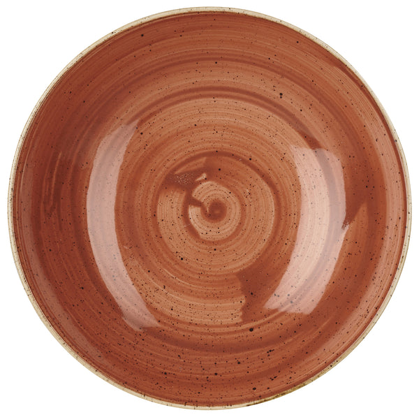 Schale tief Stonecast Orange Coupe; 1136ml, 24.8x3.6 cm (ØxW); pomarańczowy/brązowy; okrągły; 12 sztuka / opakowanie