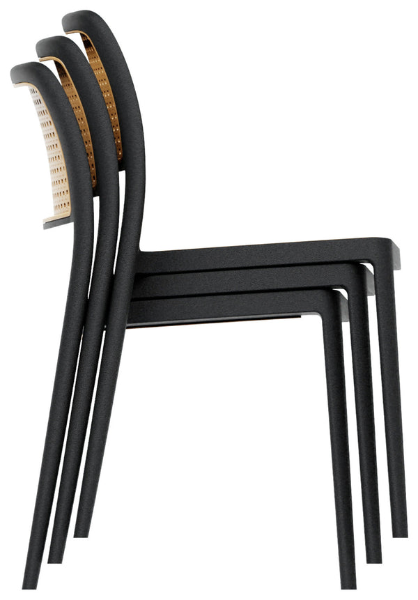 Bistrostuhl Stilo; 46.5x49.5x80 cm (SxGxW); siedzisko beżowy