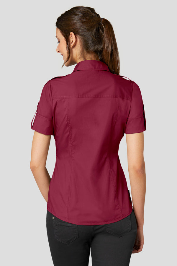 bluzka damska Kate krótki rękaw; Kleidergröße 42; bordo