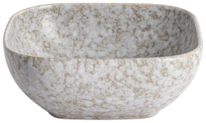 miska Mamoro kwadratowa; 650ml, 15x15x6 cm (DxSxW); beżowy/biały; kwadrat; 4 sztuka / opakowanie