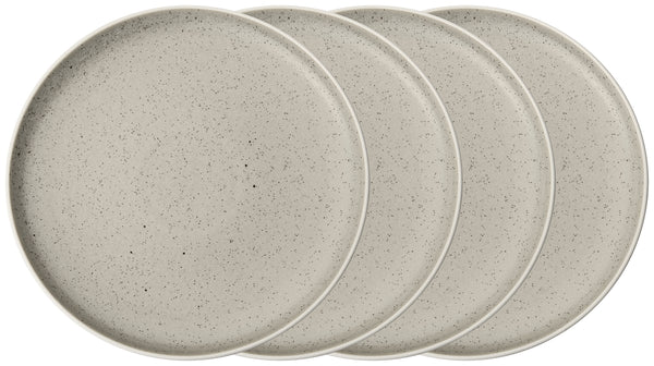 talerz płaski Ossora; 27 cm (Ø); beżowy; okrągły; 4 sztuka / opakowanie