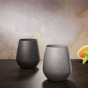 Universalglas Alani; 420ml, 6.5x10 cm (ØxW); antracyt; 6 sztuka / opakowanie