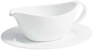 sosjerka Pallais owalna; 650ml, 19x10.5x7.7 cm (DxSxW); biały; owalny; 4 sztuka / opakowanie