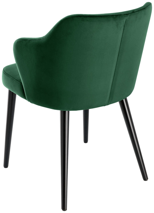 krzesło Katya aksamitne; 55x58x81 cm (SxGxW); siedzisko jodła zielona