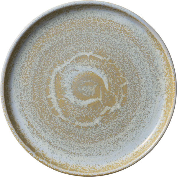 Teller flach Perfect Match Breeze hoher Rand; 21.4x2.3 cm (ØxW); złoto/jasny niebieski/biały; okrągły; 6 sztuka / opakowanie