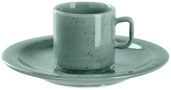 filiżanka do espresso Alessia; 90ml, 5.5x5.5 cm (ØxW); turkusowy; okrągły; 6 sztuka / opakowanie