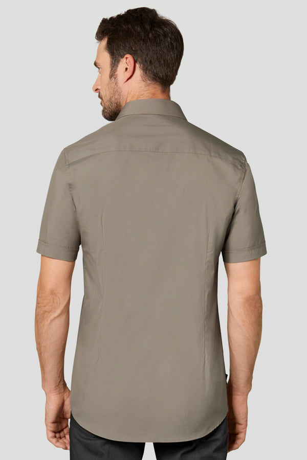 koszula męska Kim krótki rękaw; Kleidergröße 43/44; taupe