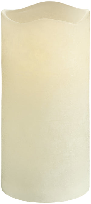 świeca LED Gardis; 10x20 cm (ØxW); biel kremowa; okrągły; 3 sztuka / opakowanie