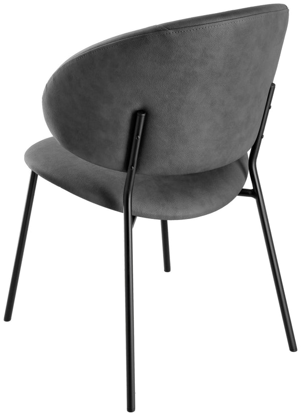 krzesło Lindo Kunstleder; 55x65x85 cm (SxGxW); siedzisko antracyt